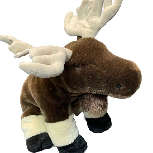 Wild Republic Plush Moose Elk Stuffed Animal Nursery Decor Shower Forest 12” - Picture 1 of 9